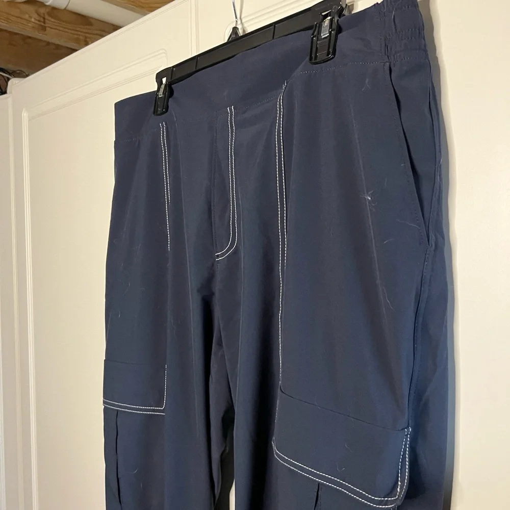 Athleta Chelsea Utility Jogger Pants Contrast Stitching - Picture 5 of 11
